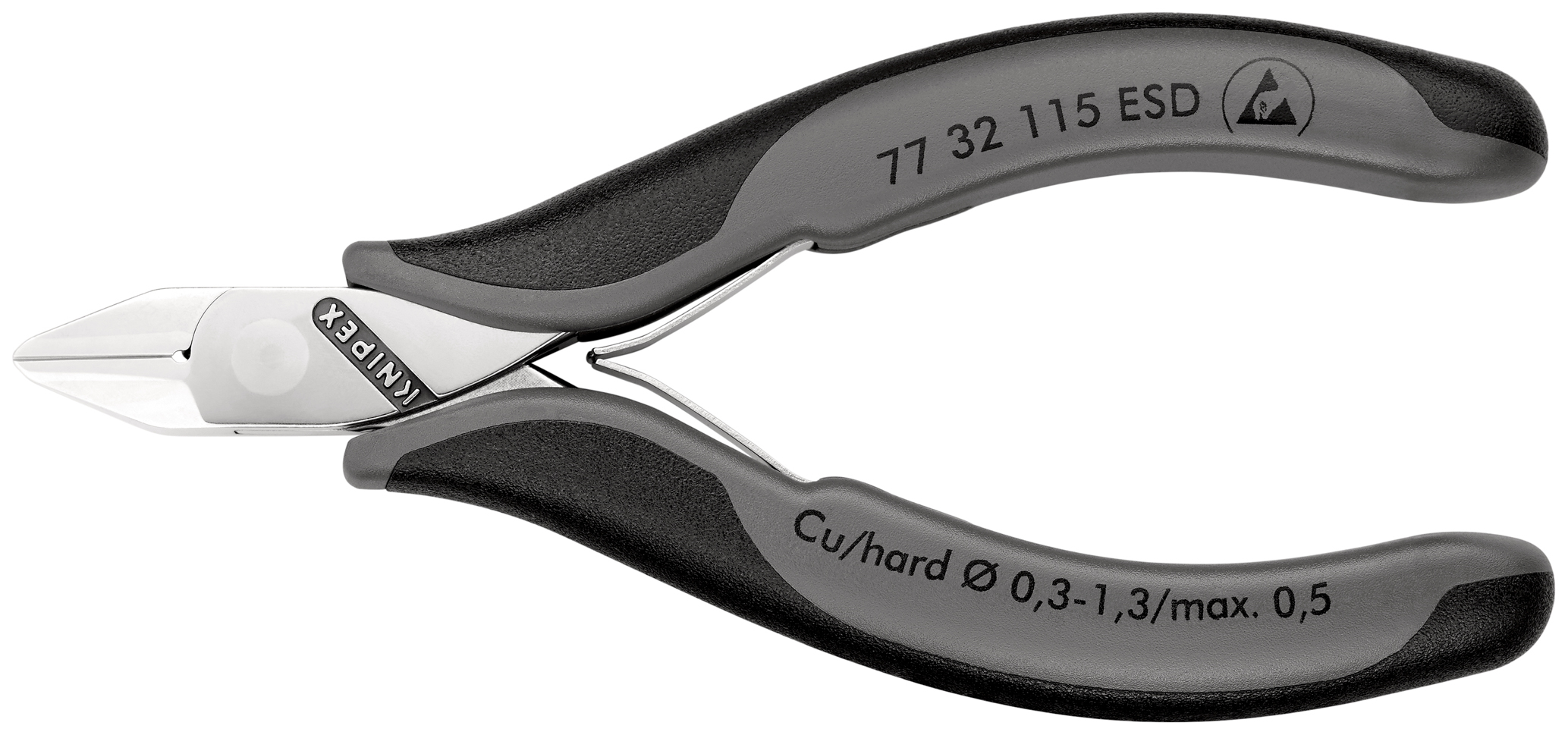 Pince coupante cote electro 115mm esd KNIPEX - 77 32 115 ESD