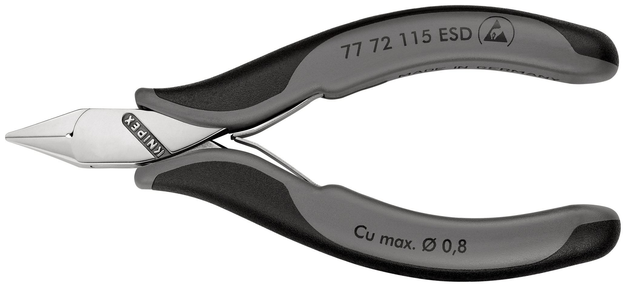 Pince coupante cote electro 115mm esd KNIPEX - 77 72 115 ESD