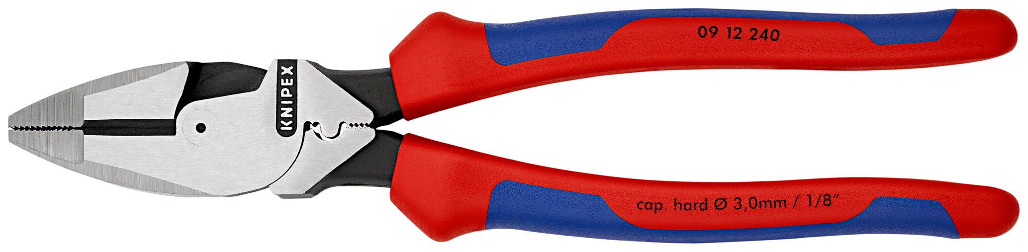 Pince universelle à forte démultiplication Lineman's Pliers - 240 mm - KNIPEX - 09 12 240