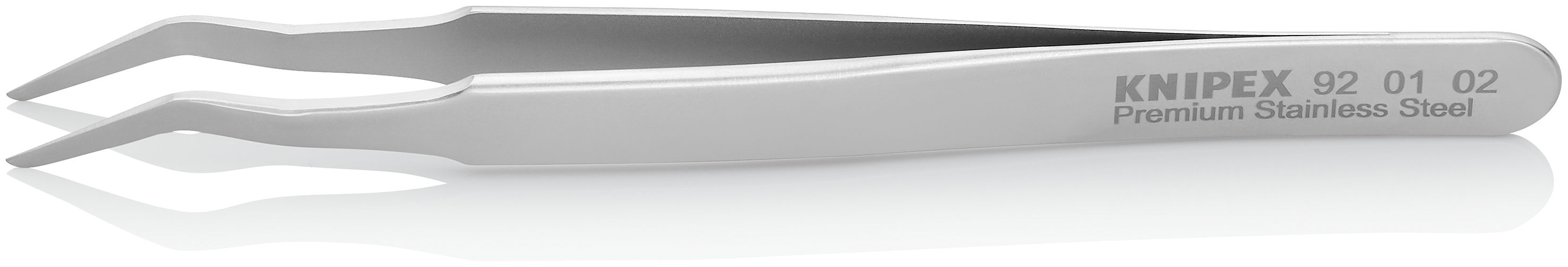 Pince brucelle inox SMD 120mm coudée à 35° KNIPEX - 920102