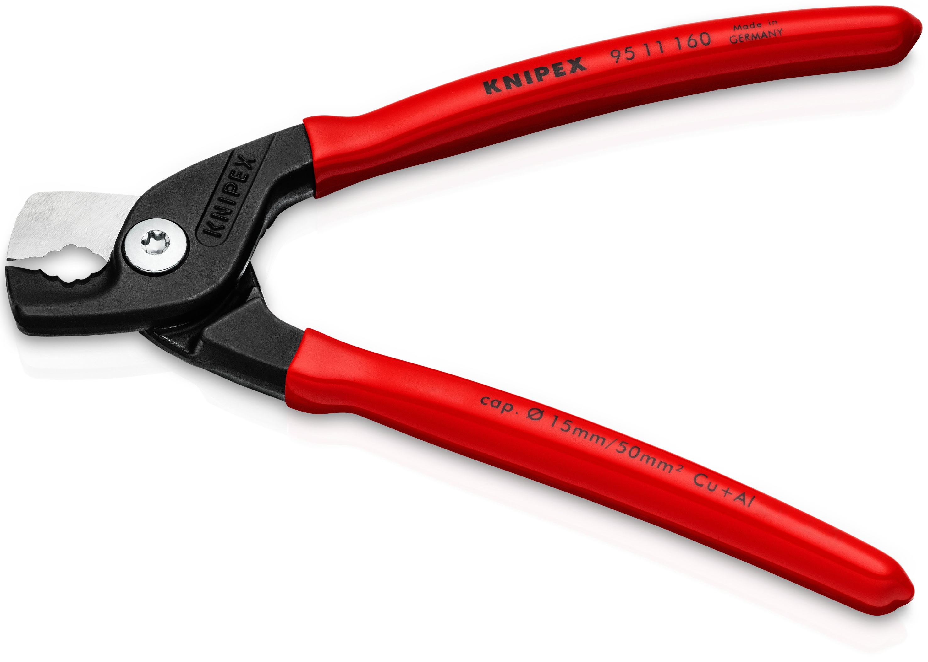 Coupe-câbles StepCut - 160mm - Gainage PVC - Cu/Al Ø15mm/50mm² KNIPEX - 9511160