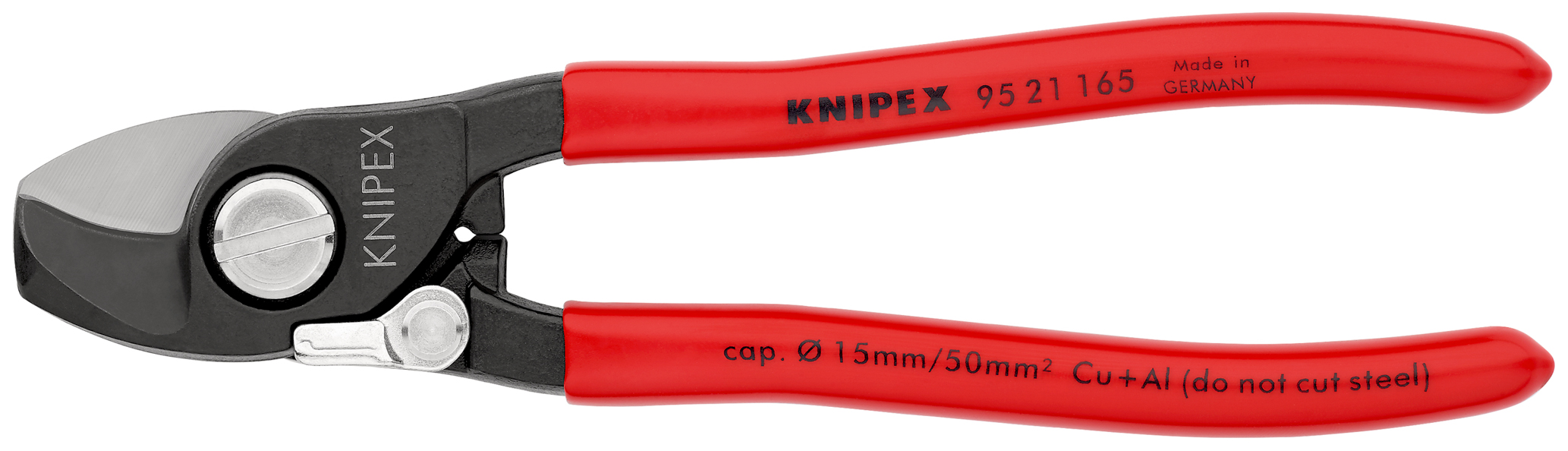 Coupe-cables 165mm ø15mm 50mm² KNIPEX - 95 21 165 SB