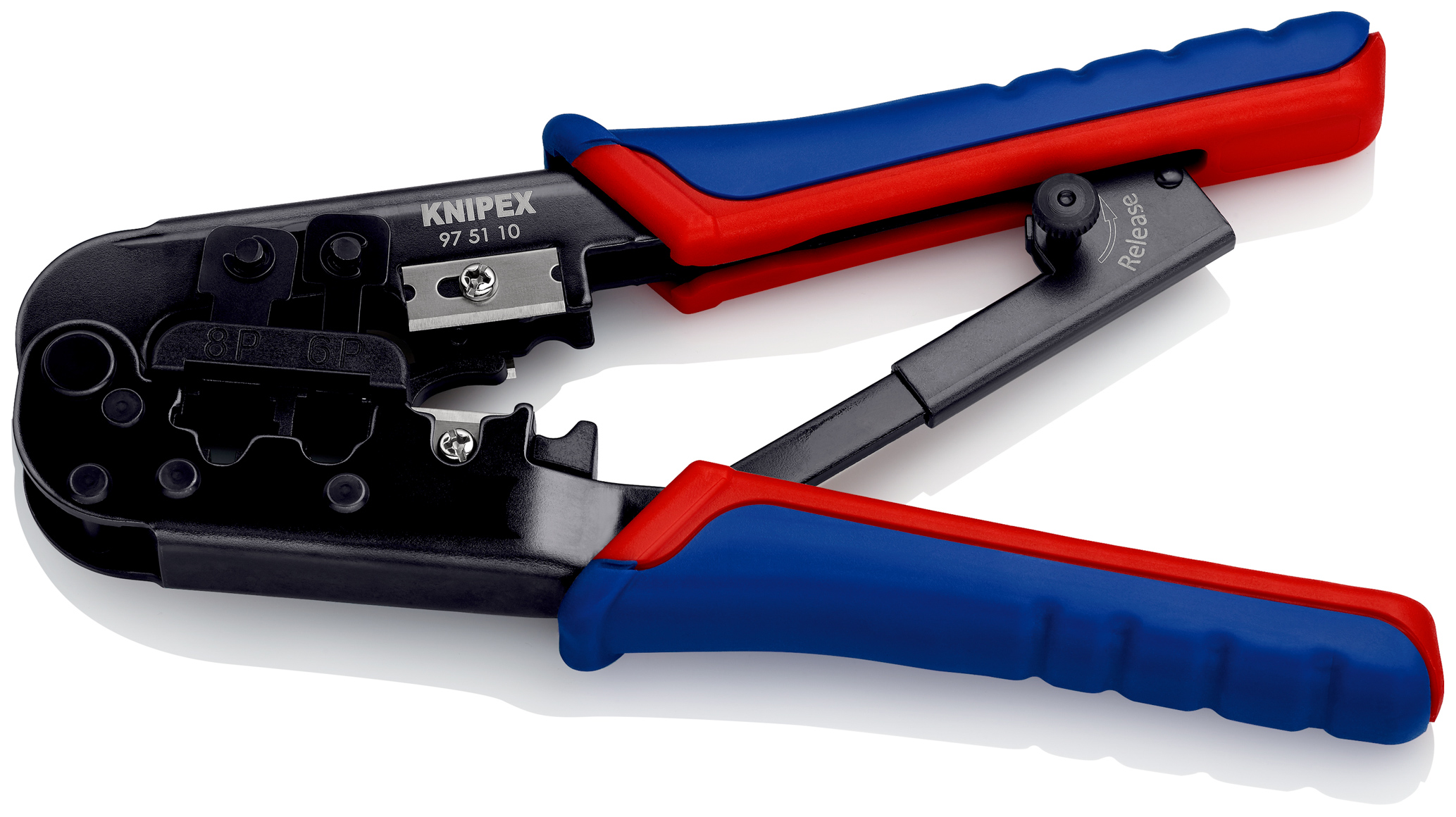 Pince a sertir fiches western rj11/12/45 KNIPEX - 97 51 10