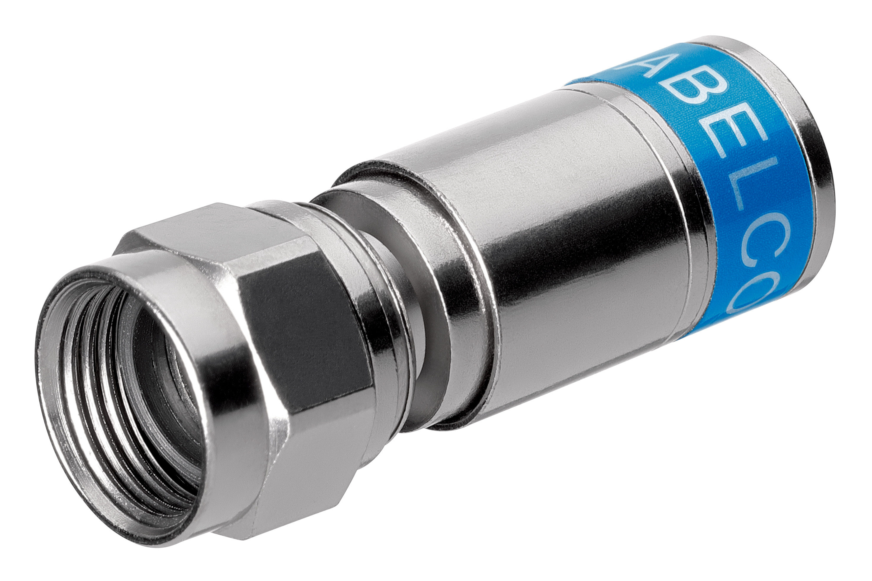 Fiches F de compression à sertir pour câble coaxial Ø 7mm - 10 pièces KNIPEX - 9799500