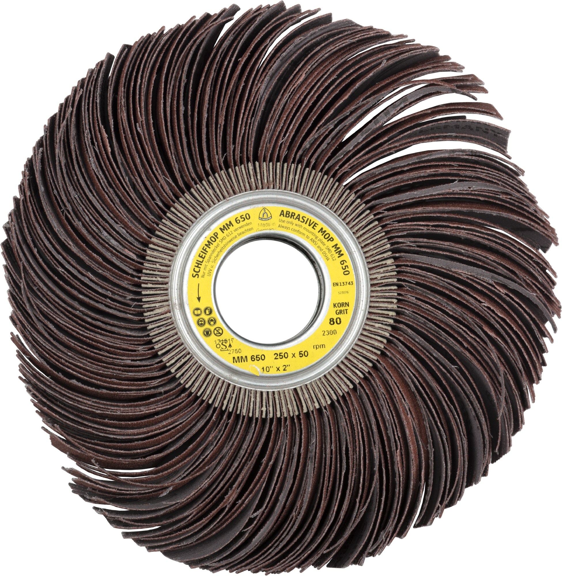 Roues à lamelles MR MM650 LS309JF 80 S 250X100 KLINGSPOR - 10210
