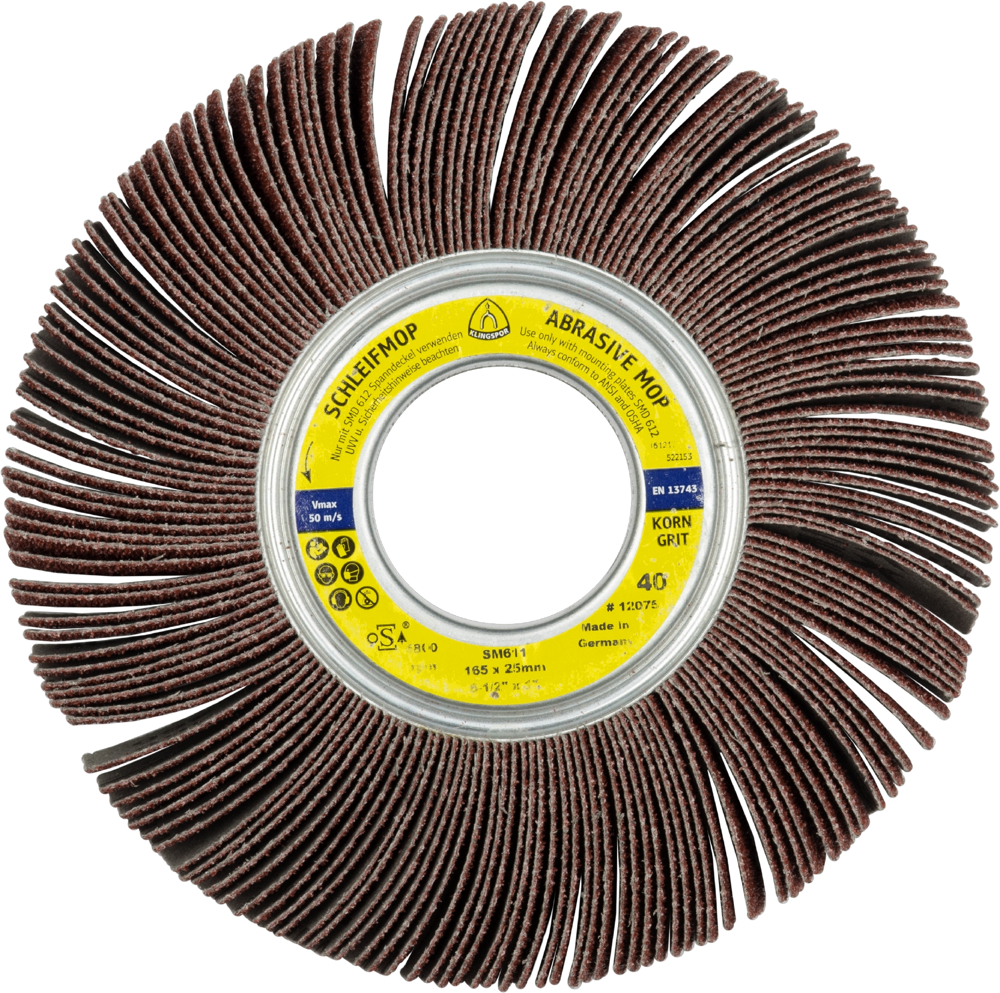 Roues à lamelles MR SM611 LS309X 40 S 250X50 KLINGSPOR - 12225