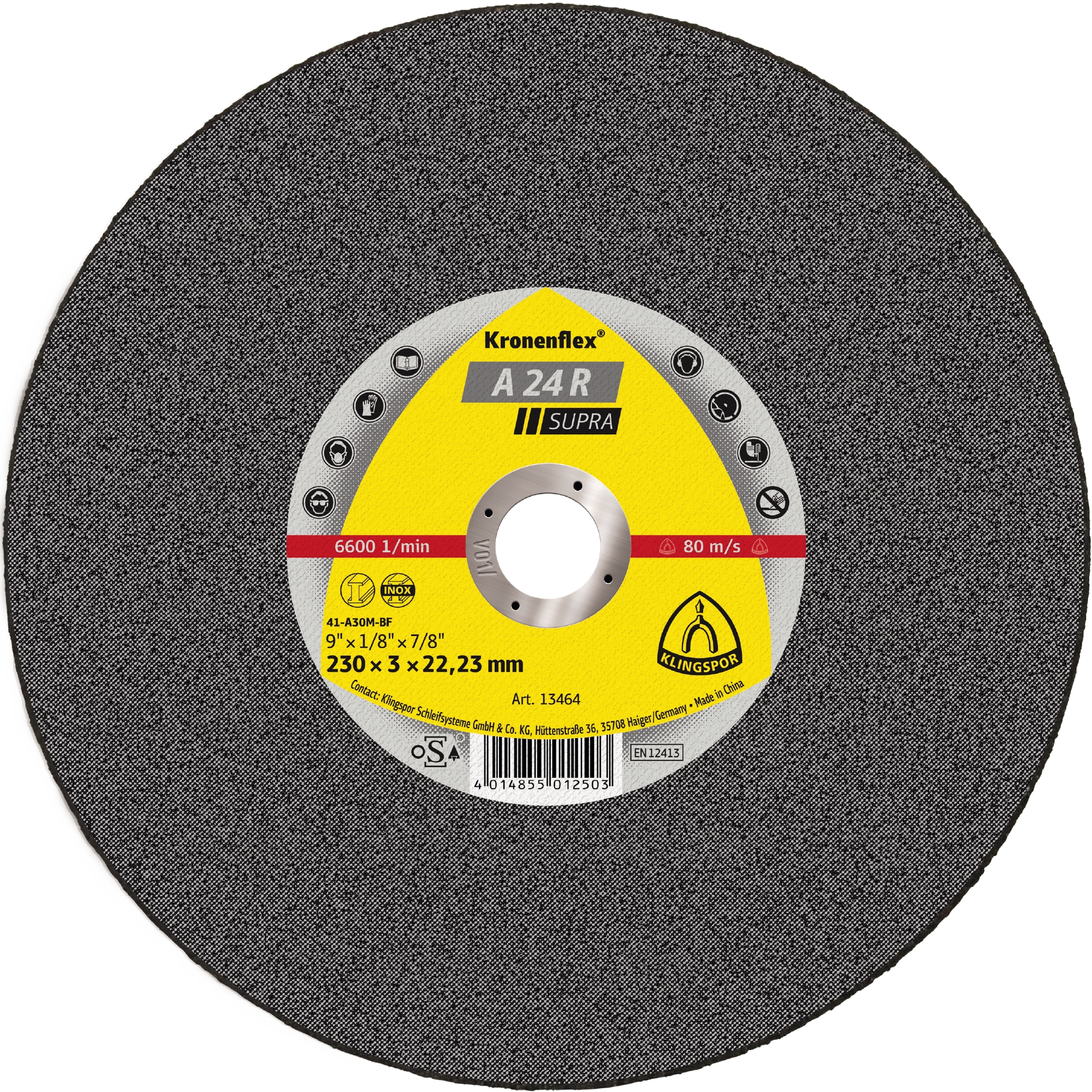 25 Disques à tronçonner KT SUPRA A24R S GEK 125X2,5X22,23 KLINGSPOR - 13738
