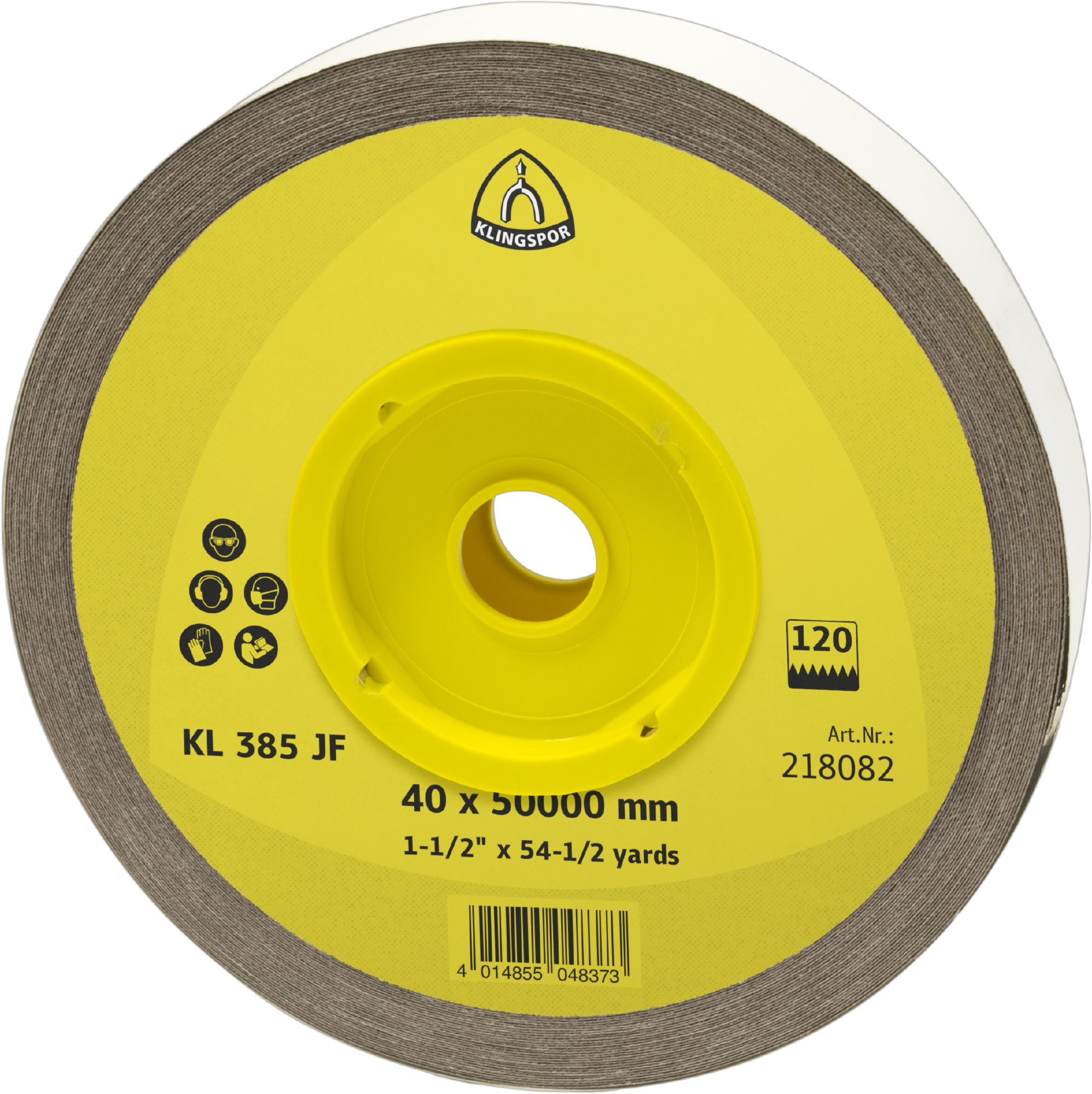 Rouleau abrasif RO KL385JF 60 S 25X50000 SR KLINGSPOR - 218196