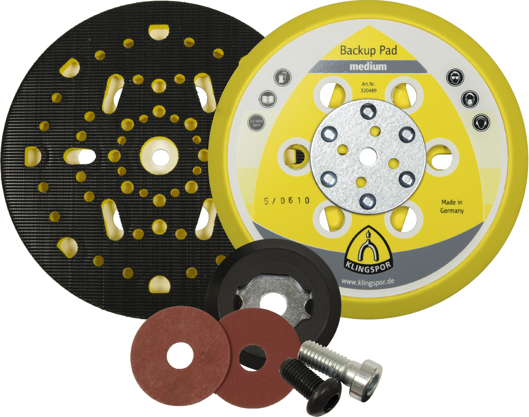 Plateau HST 555 support multi-perforation, auto-agrippant pour ponçeuse orbitale KLINGSPOR - 320587