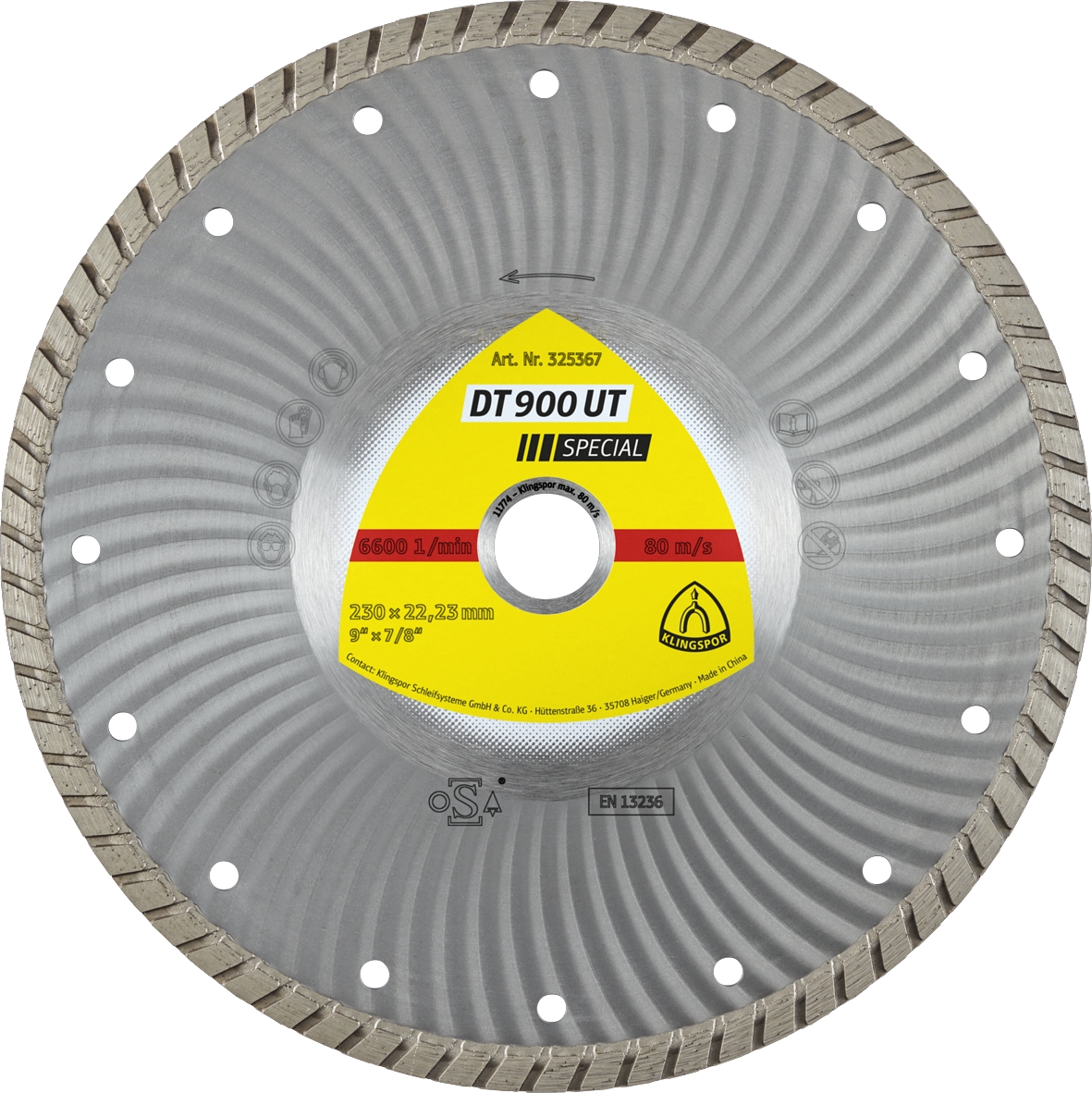 Disques à tronçonner diamantés DT SPECIAL DT900UT S 125X2,2X22,23 GRT 1 KLINGSPOR - 325365