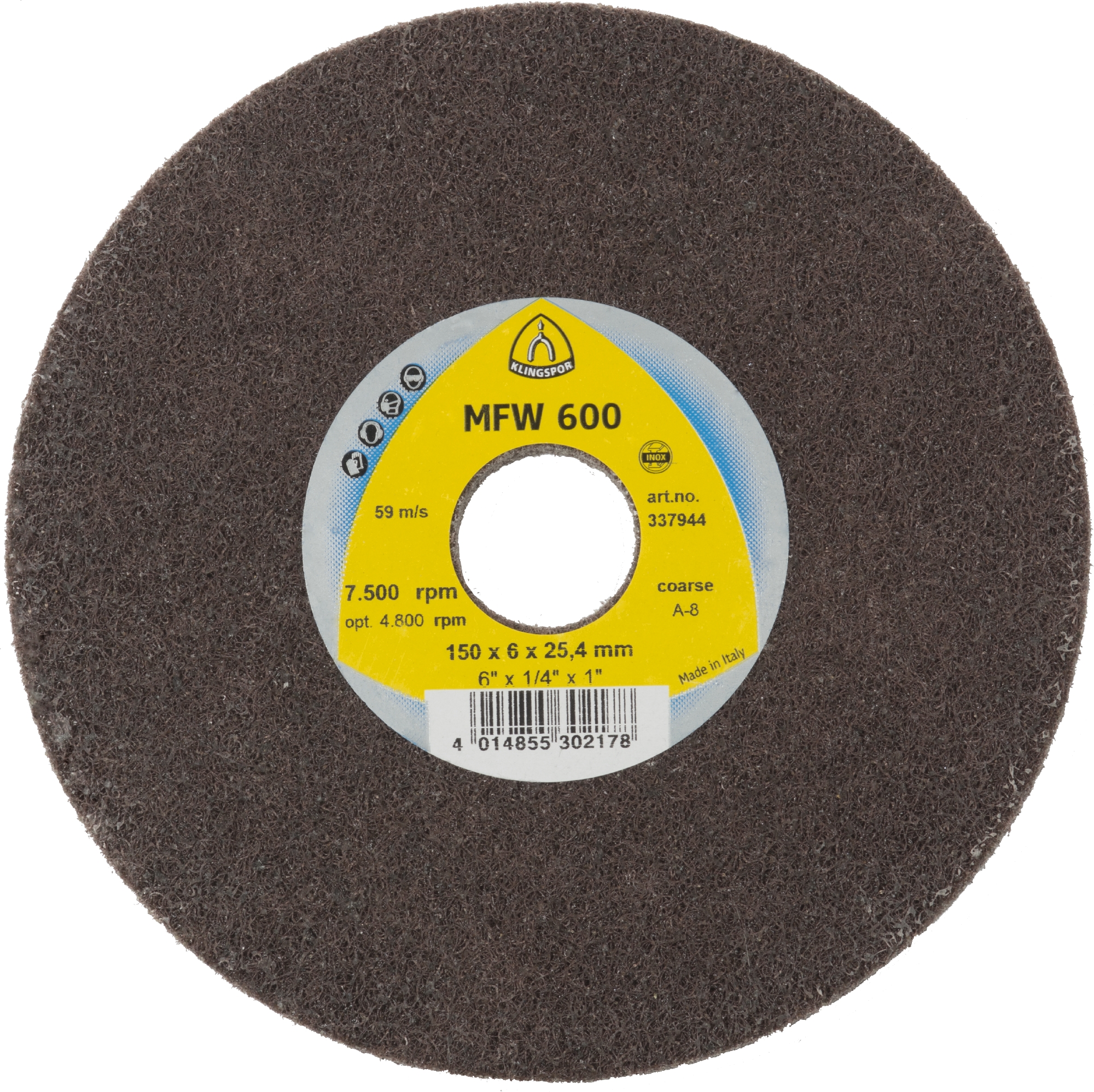 10 Roues texture compact VK MFW600 VU CO S 150X3X25,4 KLINGSPOR - 337948