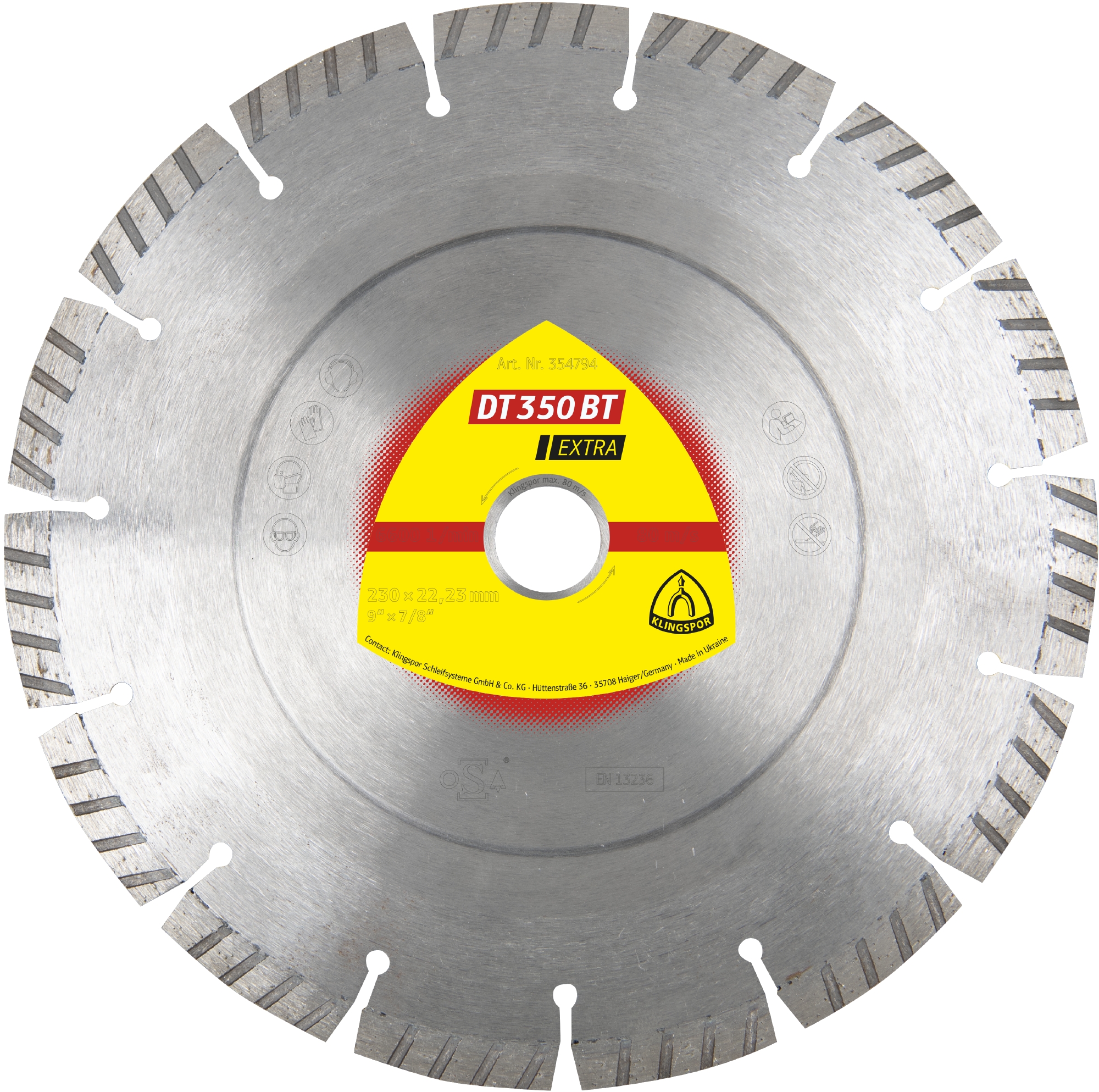 Disques à tronçonner diamantés DT EXTRA DT350BT S 150X2,4X22,23 11ST 10 KLINGSPOR - 354792