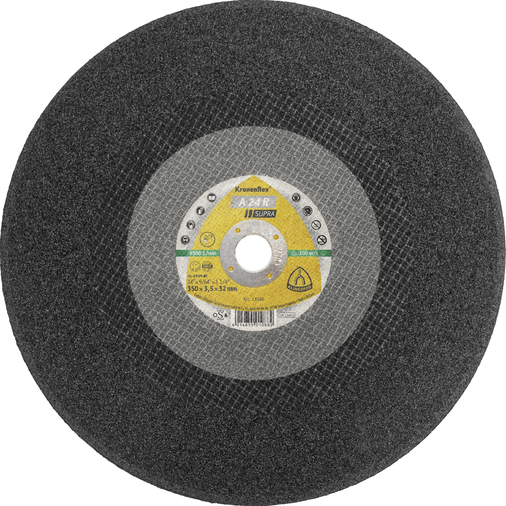 10 Disques à tronçonner KT SUPRA A24R S GER 300X3X25,4 KLINGSPOR - 6793