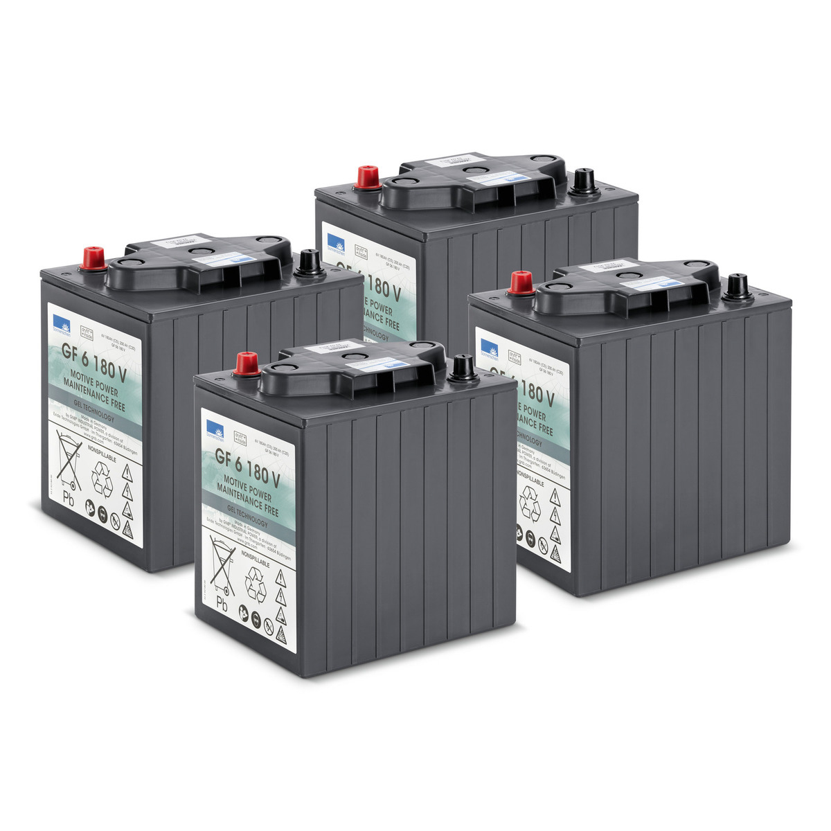 Lot de batteries Gel 4x 6V/180Ah KÄRCHER - 2.815-101.0