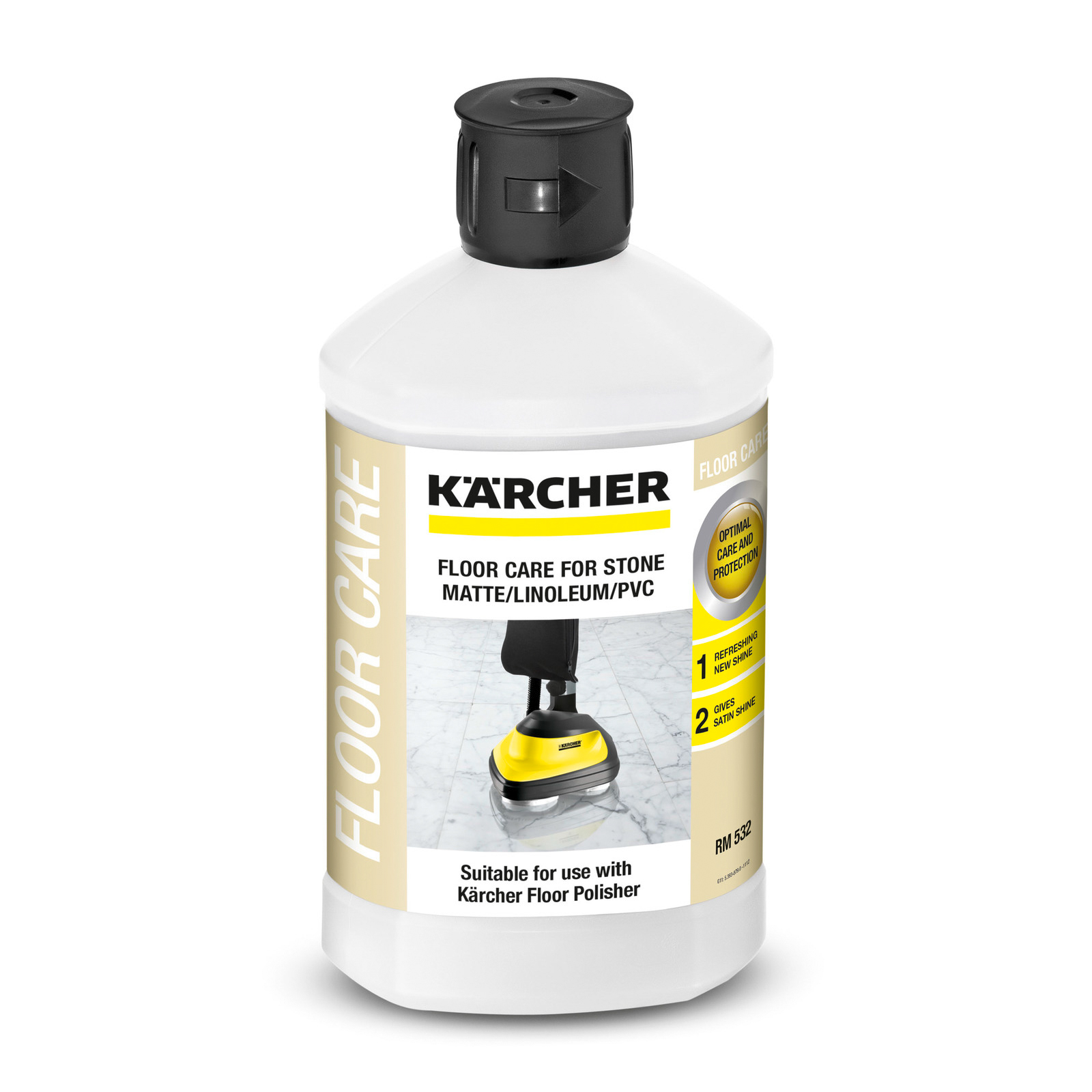 Agent d'entretien des sols en pierre mats / linoléum / PVC RM 532, 1l - KÄRCHER - 6.295-776.0