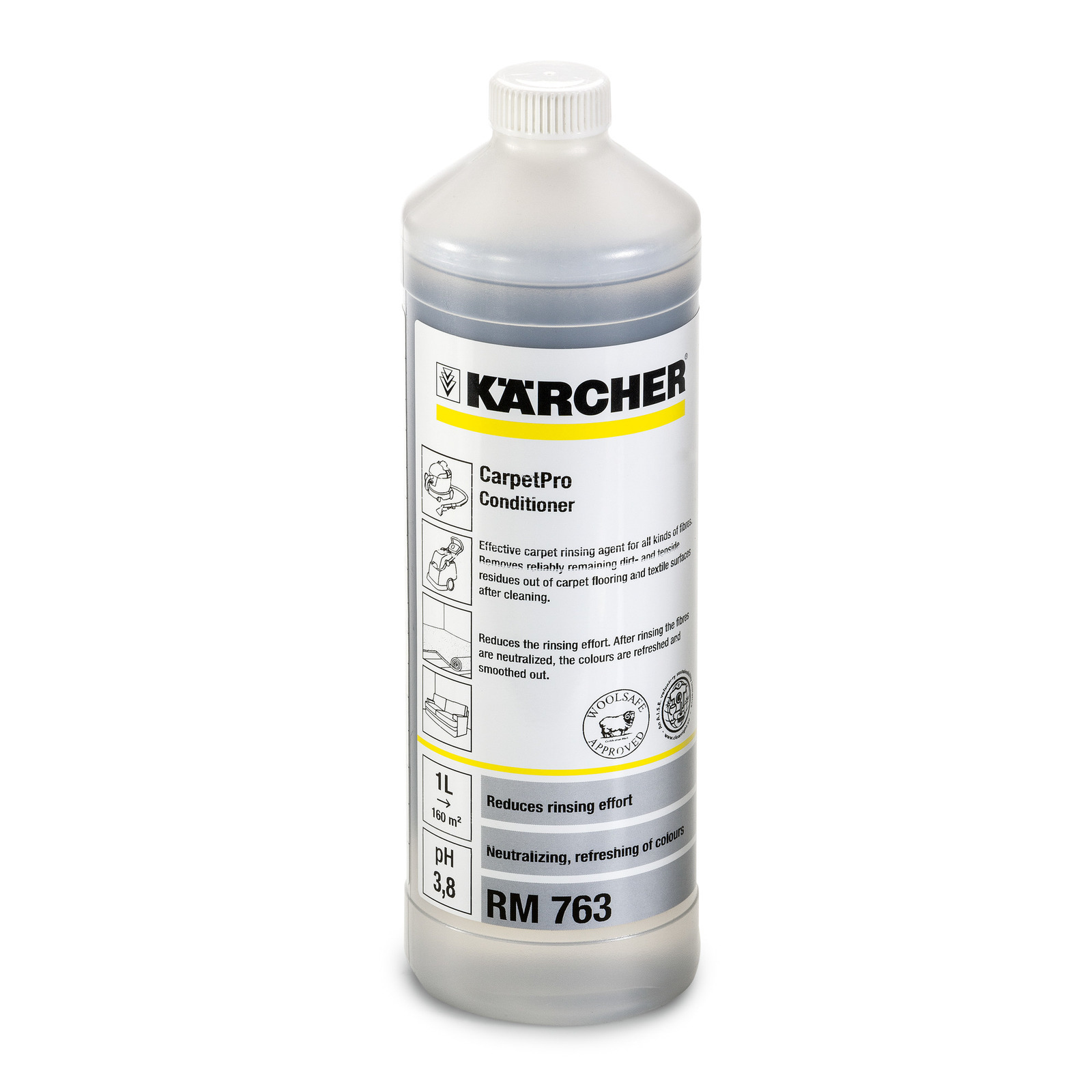 Solution de rinçage pour moquettes RM 763 CarpetPro, 1 litre. KARCHER - 62958440