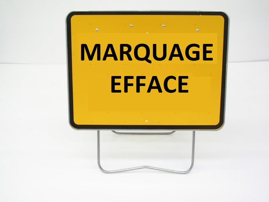 PANNEAU DE SIGNALISATION KC1 800X600 PS MARQUAGE EFFACE CL1 N002PREC800600GALPSC NADIA SIGNALISATION 