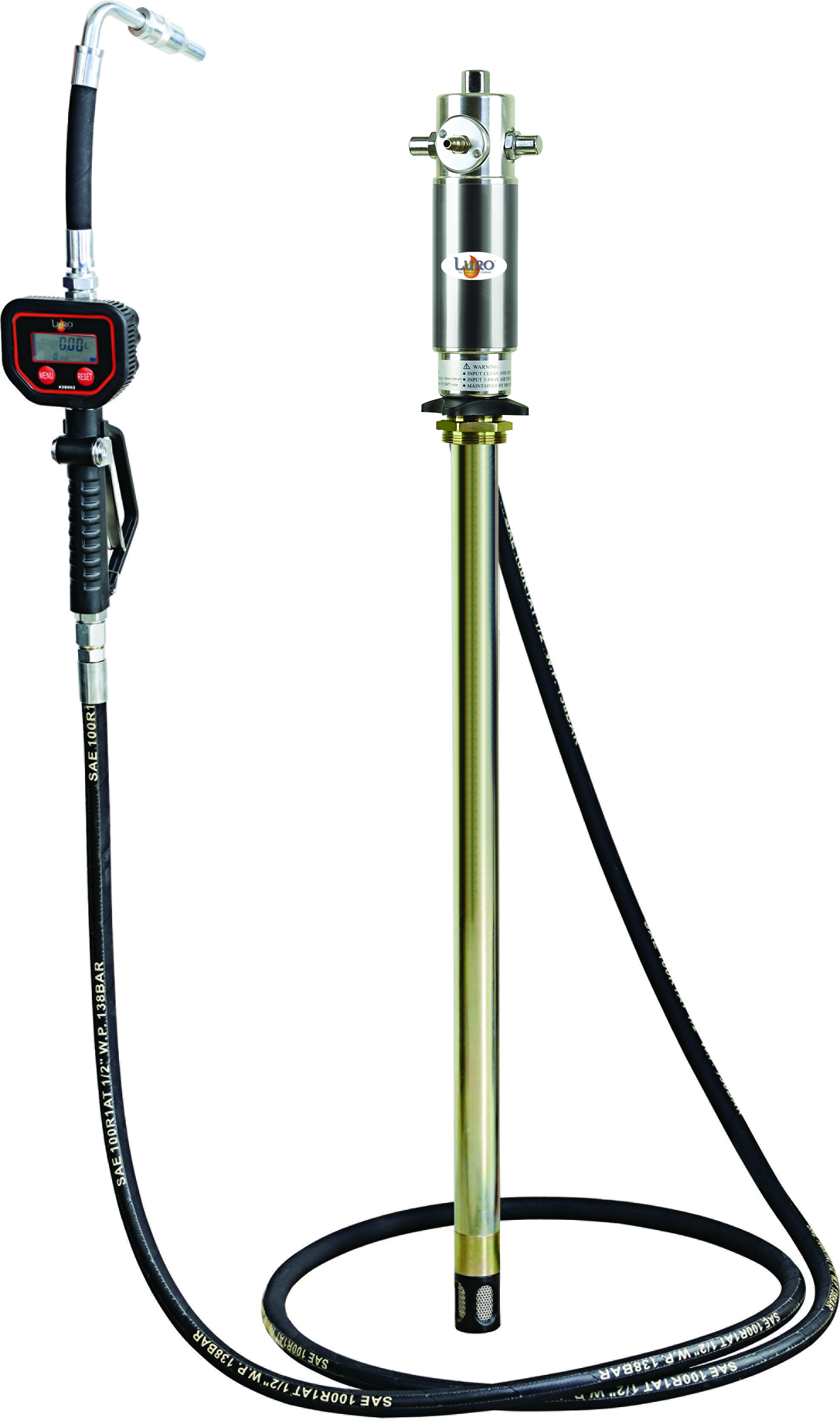 Equipement huile 5/1 fixe 220 litres - pompe - flexible - pistolet compteur LURO - 10090511