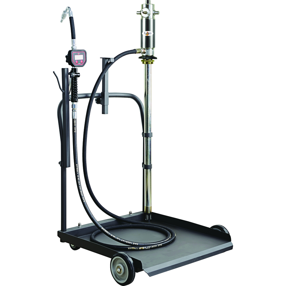 Equipement huile 5/1 mobile 220 litres - pompe - flexible - pistolet compteur - chariot LURO - 10090517