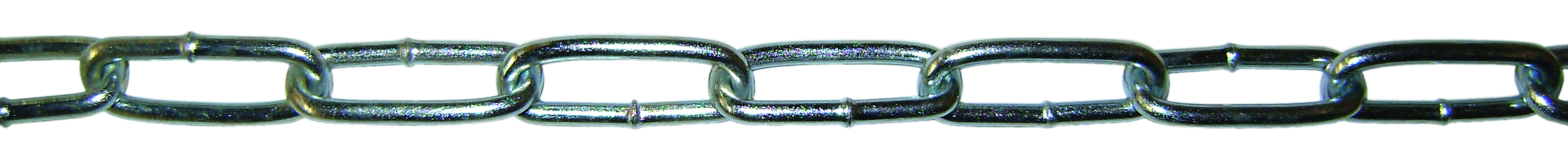Chaîne droite zinguée din-763 d.3,5 mm (28x7) liasse de 25 m LEVAC - 2042C