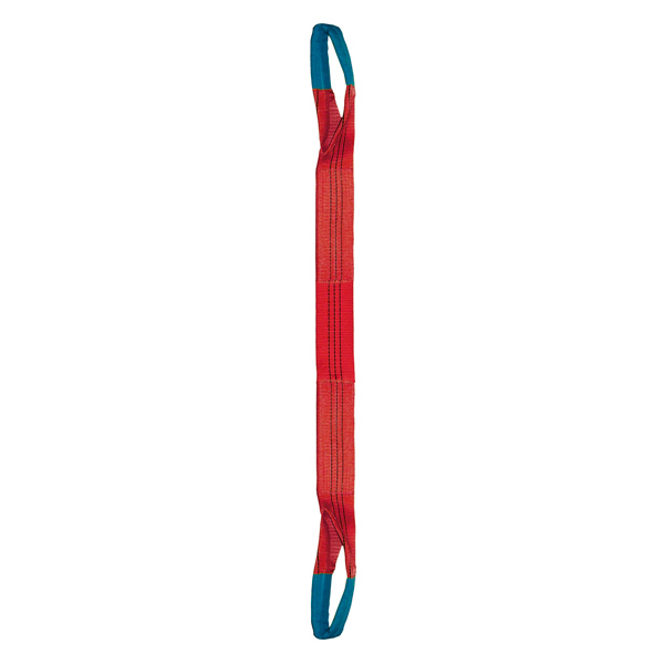 ÉLINGUE SANGLE DOUBLE 150 MM CMU 5 T ROUGE BOUCLES REPLIÉES LG. 1 M LEVAC - 4822E10