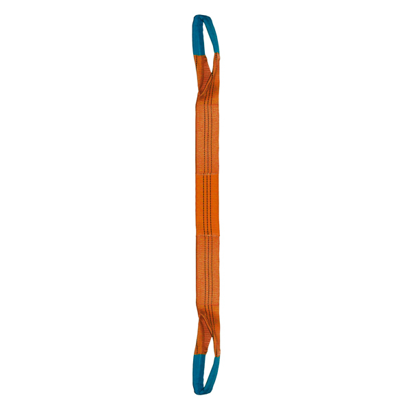 ÉLINGUE SANGLE DOUBLE 300 MM CMU 10 T ORANGE BOUCLES REPLIÉES LG. 15 M LEVAC - 4822G150