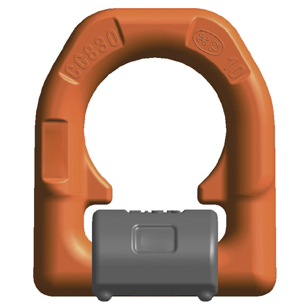 ÉTRIER DE LEVAGE A SOUDER CMU 10 T BASESIMPLE AVEC RESSORT GRADE100 LEVAC - 50-830E