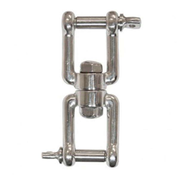 ÉMERILLON INOX 2 MANILLES M8 SWL 450 KG LEVAC - 5175CB