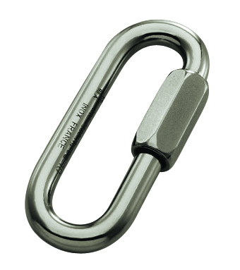 Maillon rapide g.o. diam.8 mm inox rupture 4900 kg LEVAC - 5191FI