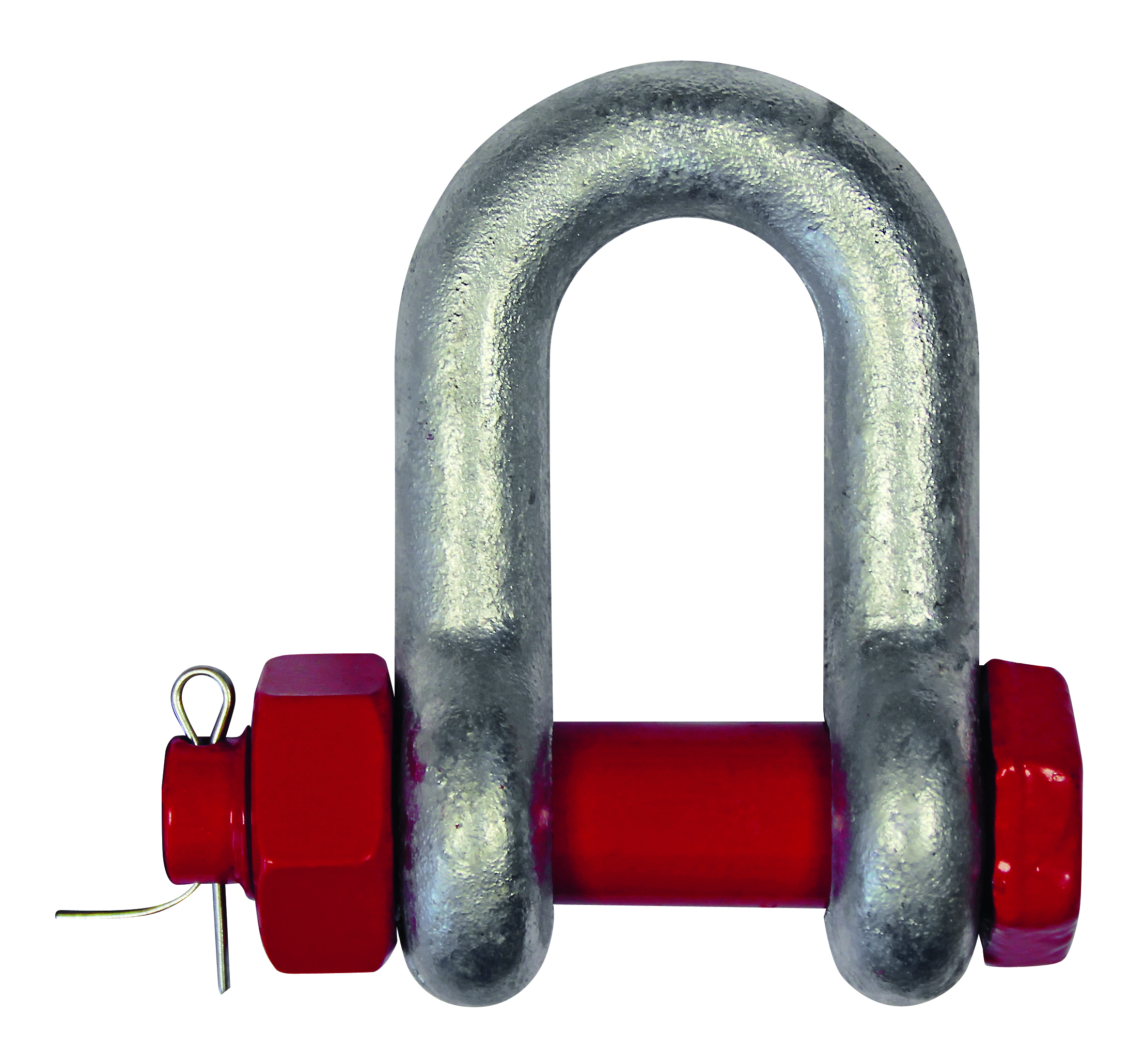 Manille droite h.r. galva cmu 1 t axe boulonné +goupille LEVAC - 5221C