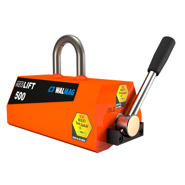AIMANT PERMANENT MAXI 600 KG A COMMANDE MANUELLE (EN13155) LEVAC - 6002NEO-LC