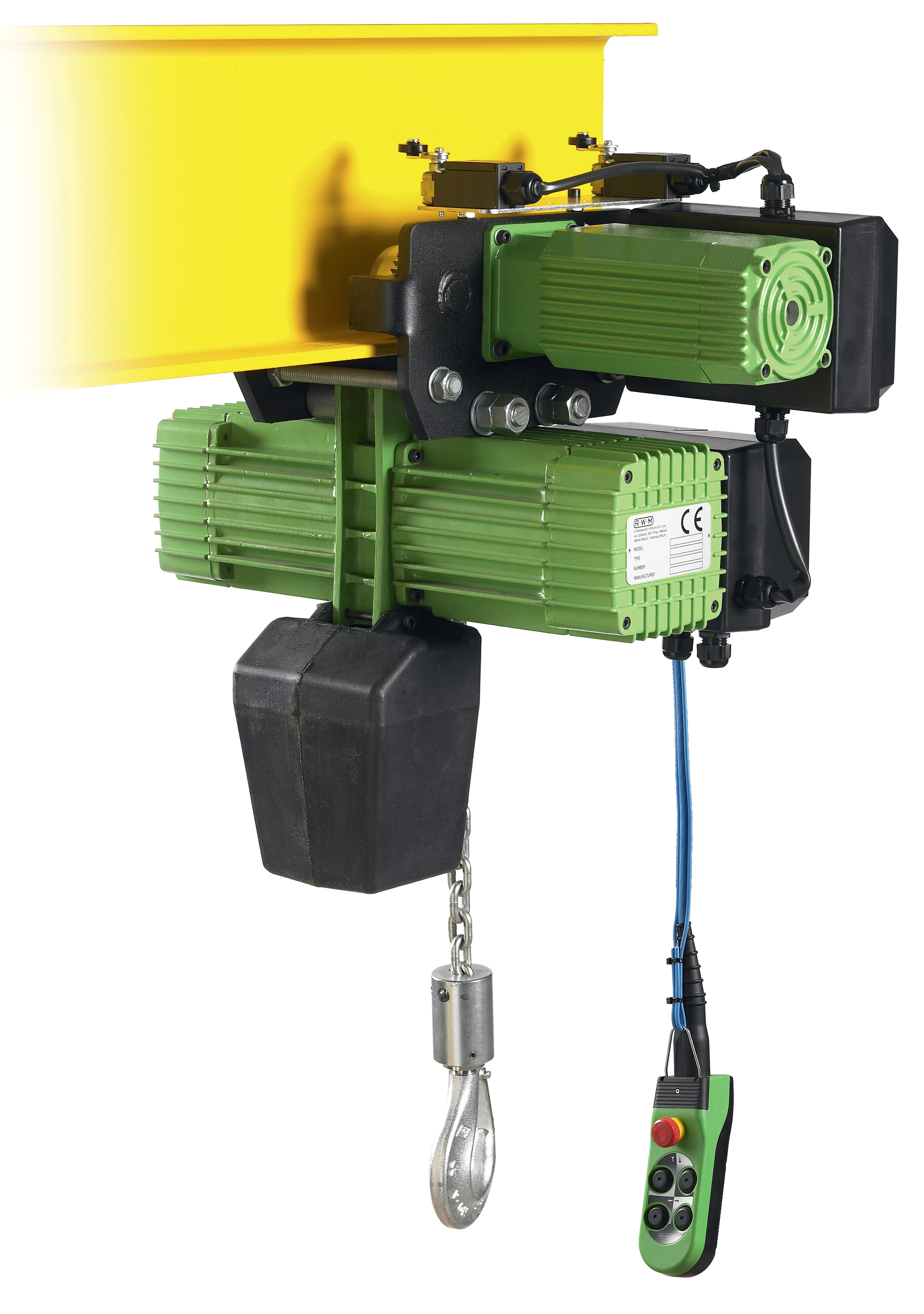 Palan électrique chariot élec 2 cmu 1000 kg 1 brin 7/14 m/mn vit. 8 m/mn 3m RWM - 6053D8CE2