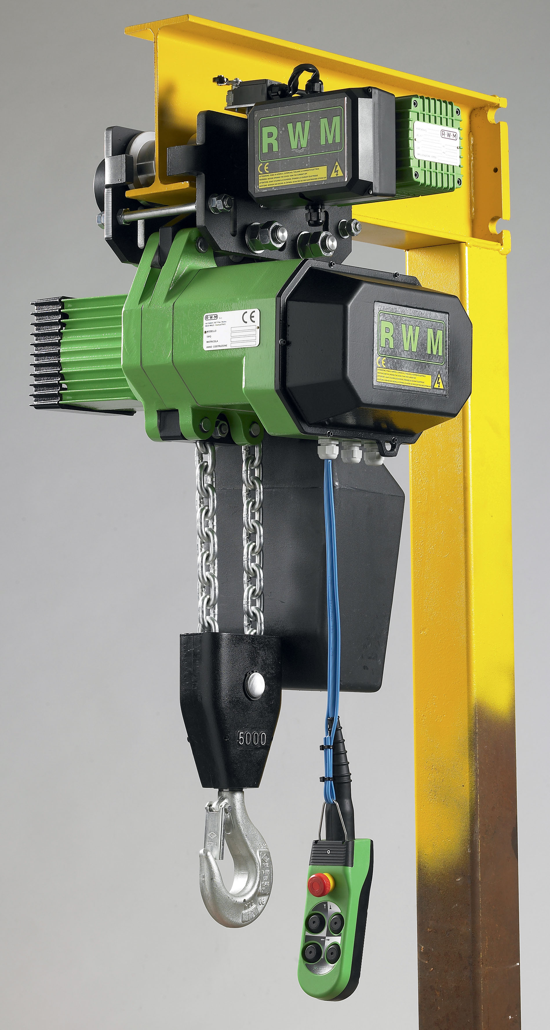 Palan électrique chariot élec 5000 kg 2 brins vitesse 4/1 m/mn levée 3 m RWM - 6054H14CE1