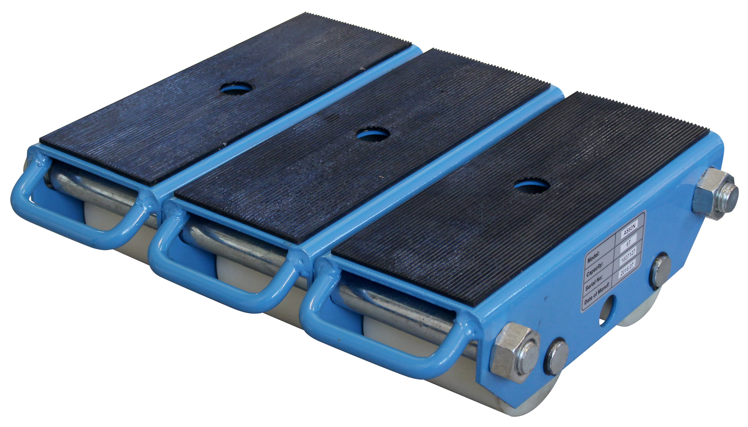 Patin rouleur cmu 6000 kg 6 roues nylon LEVAC - 6135AS60