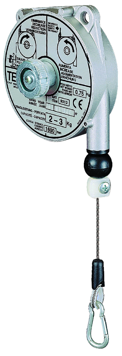 Équilibreur de charge 1-2,5 kg course 2 m sans cliquet câble polypropylene LEVAC - 6300ABNY