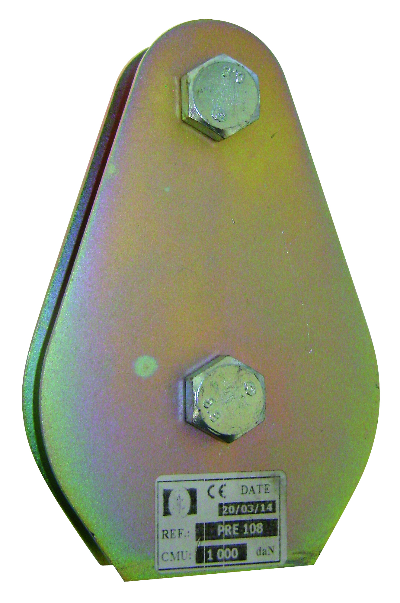 Poulie prédalle cmu 1 t réa 80x24 mm câble d.8-10 mm LEVAC - 7076A