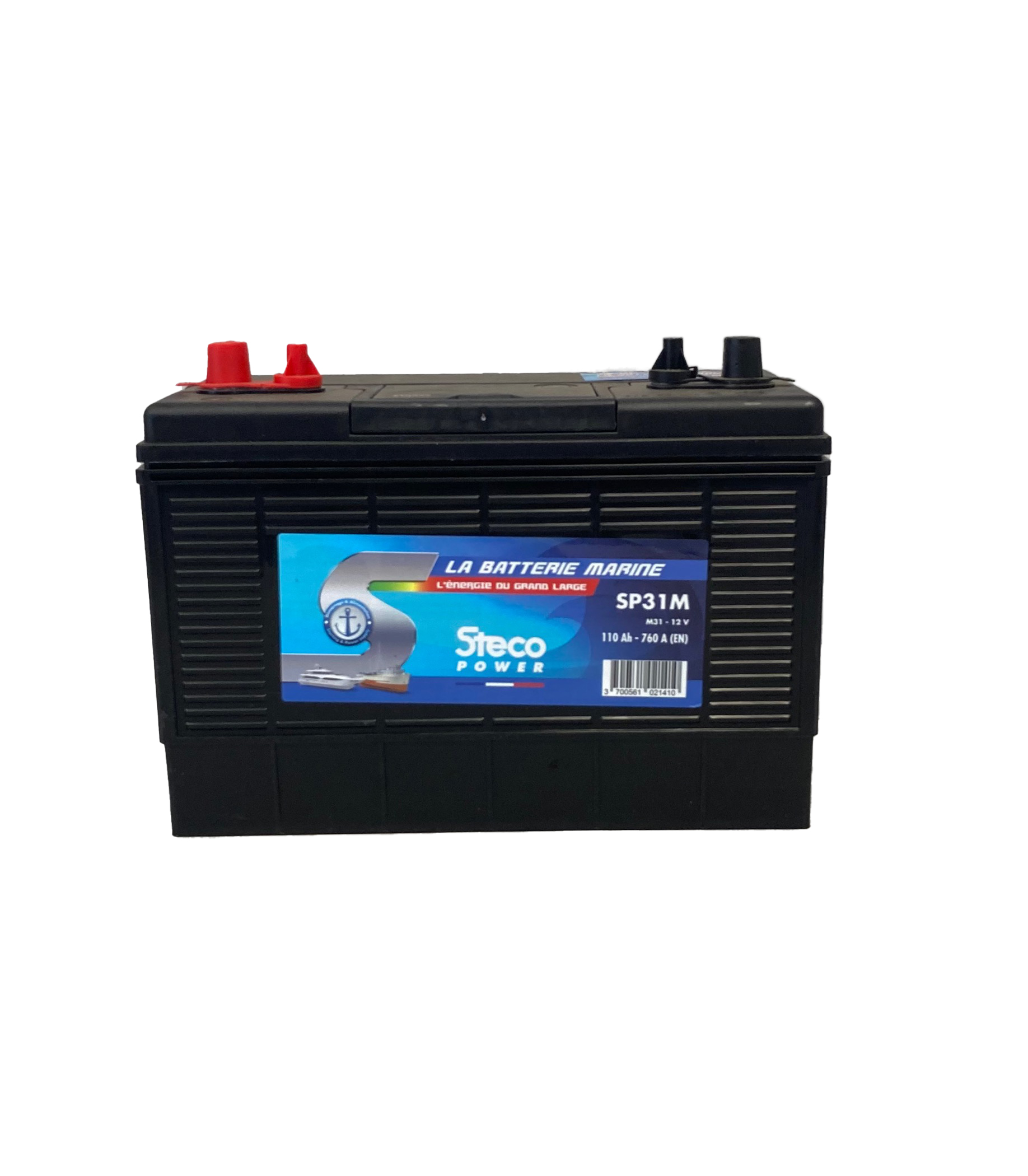 Batterie marine 12V 110Ah 760A 330x172x240 stecopower - sp31m