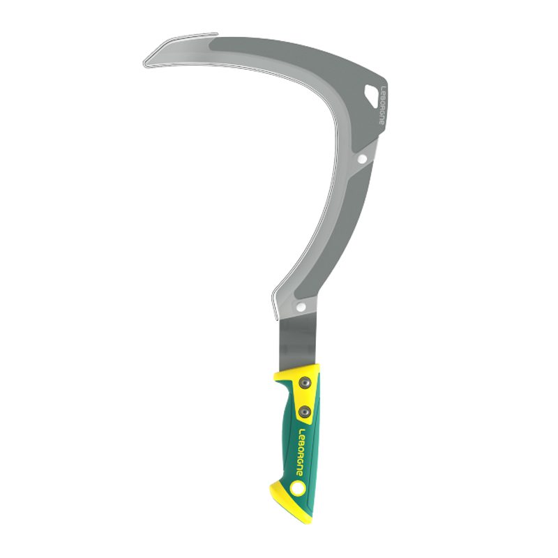 Faucille à broussailles coudée 50 cm manche bi-matière 50cm DUOPRO - LEBORGNE - 274505