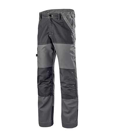 PANTALON RENFORCE CRAFT WORKER GRIS CHARCOAL / NOIR ARTISAN BTP CEPOVETT - 20-9050-9883-657