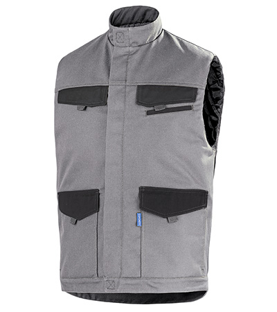 GILET MATELASSE FACITY GRIS ACIER / NOIR INDUSTRIE CEPOVETT - 20-9879-9066-887