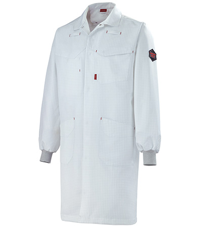 BLOUSE ESD MARIUS BLANC PROTECTION ESD CEPOVETT - 22-7ESD-8