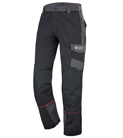 PANTALON KONEKT CLASSE 1 NOIR / GRIS CHARCOAL CHALEUR ET FLAMMES CEPOVETT - 22-9023-8597-2215