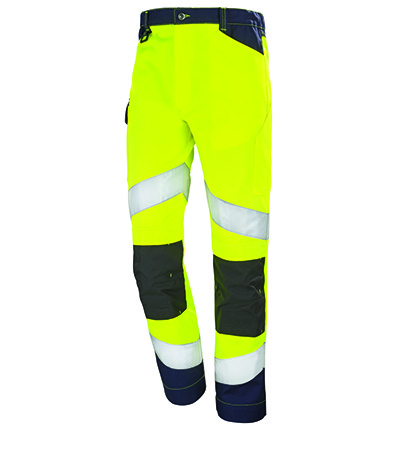 PANTALON FLUO TECH JAUNE FLUO / DARK BLUE HAUTE VISIBILITE CEPOVETT - 22-9082-8267-2096