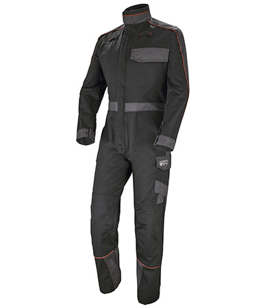 COMBINAISON KONEKT CLASSE 1 NOIR / GRIS CHARCOAL CHALEUR ET FLAMMES CEPOVETT - 22-9423-8597-2215