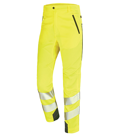 PANTALON STRETCH ETE FLUO SAFE JAUNE FLUO / DARK BLUE CEPOVETT - 22-9B40-9954-2096