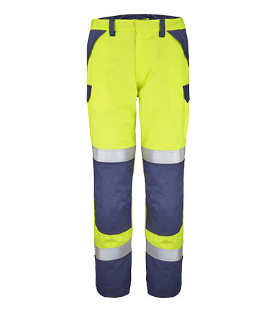 PANTALON ATEX HV 260 XP LINZOR JAUNE FLUO / MARINE MULTIRISQUES CEPOVETT - 22-9B72-8496-701