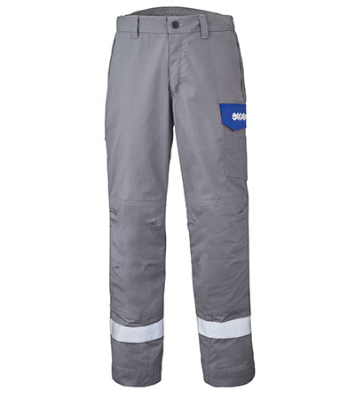 PANTALON ATEX KOLOR 320 XP OLCA GRIS ACIER / BLEU BUGATTI MULTIRISQUES CEPOVETT - 22-9B80-3004-876