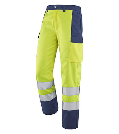 PANTALON FLUO BASE XP JAUNE FLUO / MARINE HAUTE VISIBILITE CEPOVETT - 22-9B81-3047-701