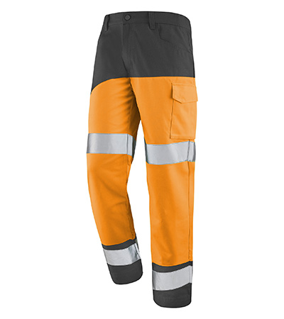PANTALON FLUO SAFE XP ORANGE FLUO / CHARCOAL HAUTE VISIBILITE CEPOVETT - 22-9B86-9570-2227