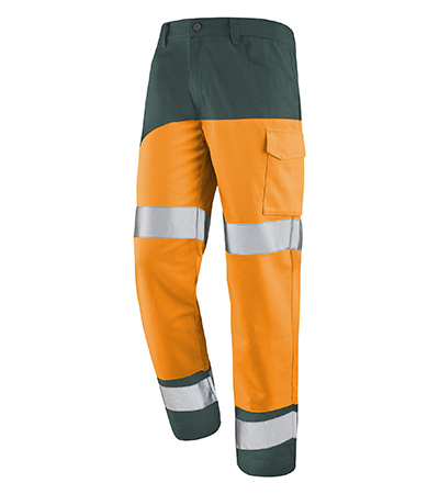 PANTALON FLUO SAFE XP ORANGE FLUO / VERT US HAUTE VISIBILITE CEPOVETT - 22-9B86-9570-403